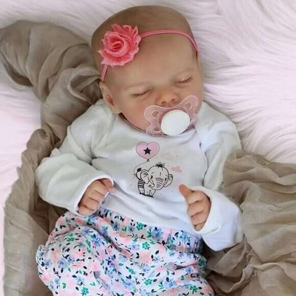 Other - 17" Lifelike Reborn Baby Doll Girl – Soft Vinyl, Poseable with Gift Set